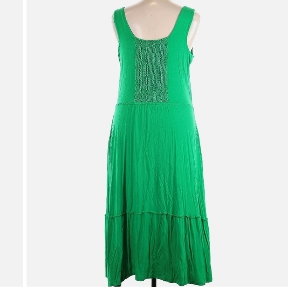 Jason Wu Kelly Green Tiered Casual dress size - Picture 3 of 7